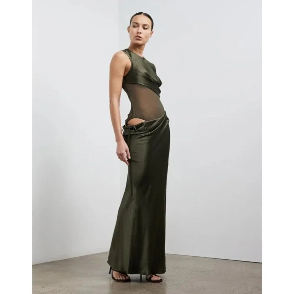 Christopher Esber Olive Maxi Dress - Picture 1 of 16